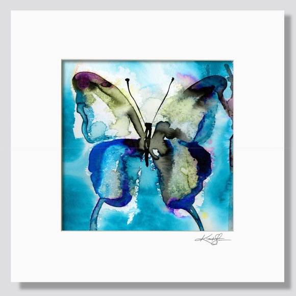 Original Watercolor Butterfly Painting, Kathy Morton Stanion - Butterfly Song 1 - Picture 1 of 2